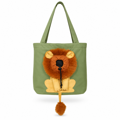 Lion Shaped Pet Carrier Tote Bag