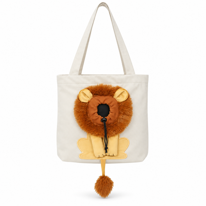 Lion Shaped Pet Carrier Tote Bag